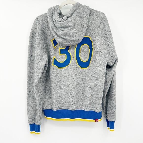Mostly Heard Rarely Seen 8-Bit Stephen Curry #30 Warriors Bridge Number Hoodie M - Picture 11 of 11